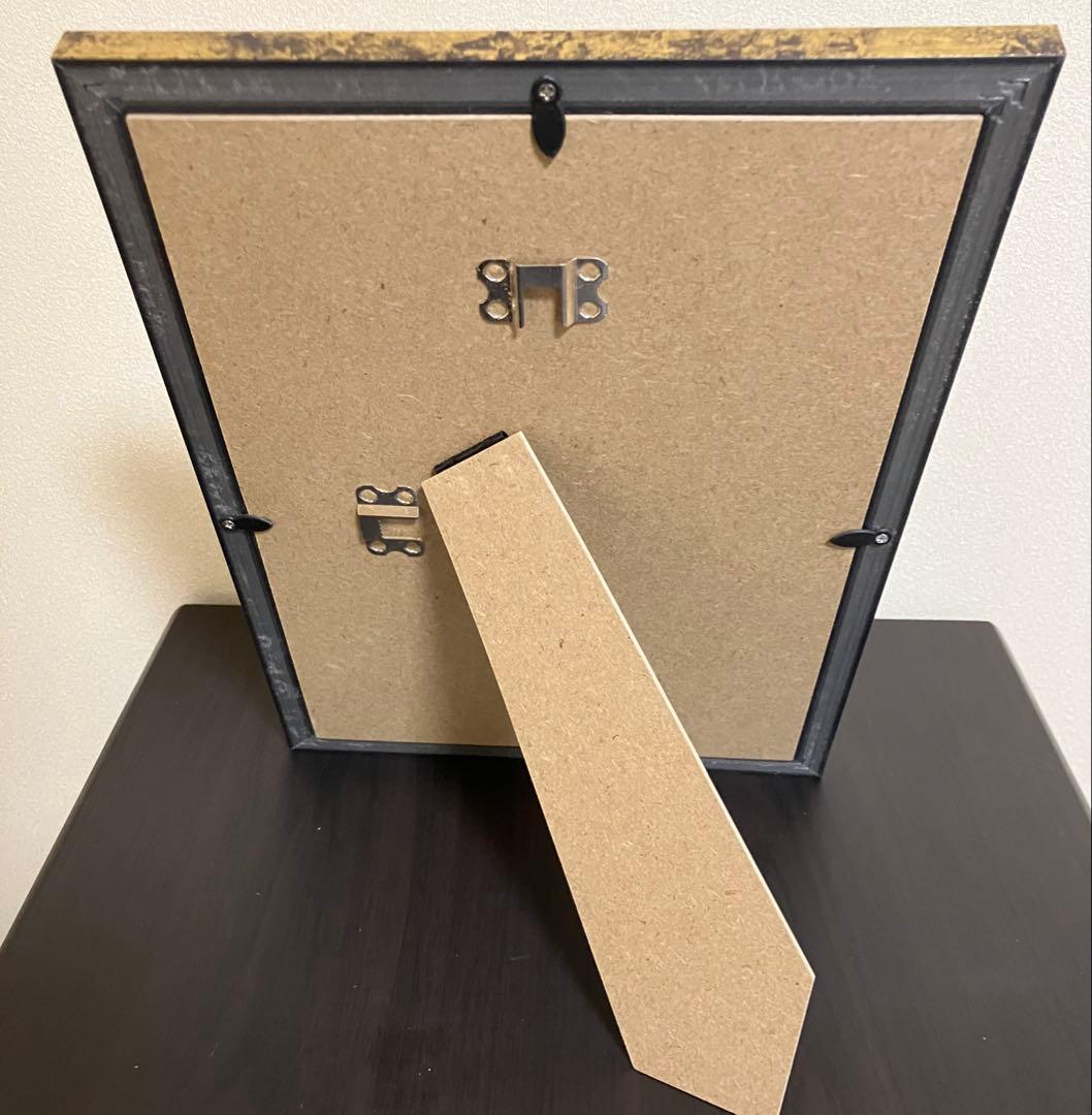 【コーイケルホンデュエ成犬】額装品　額縁寸法32.7㎝×24.0㎝×1.5㎝