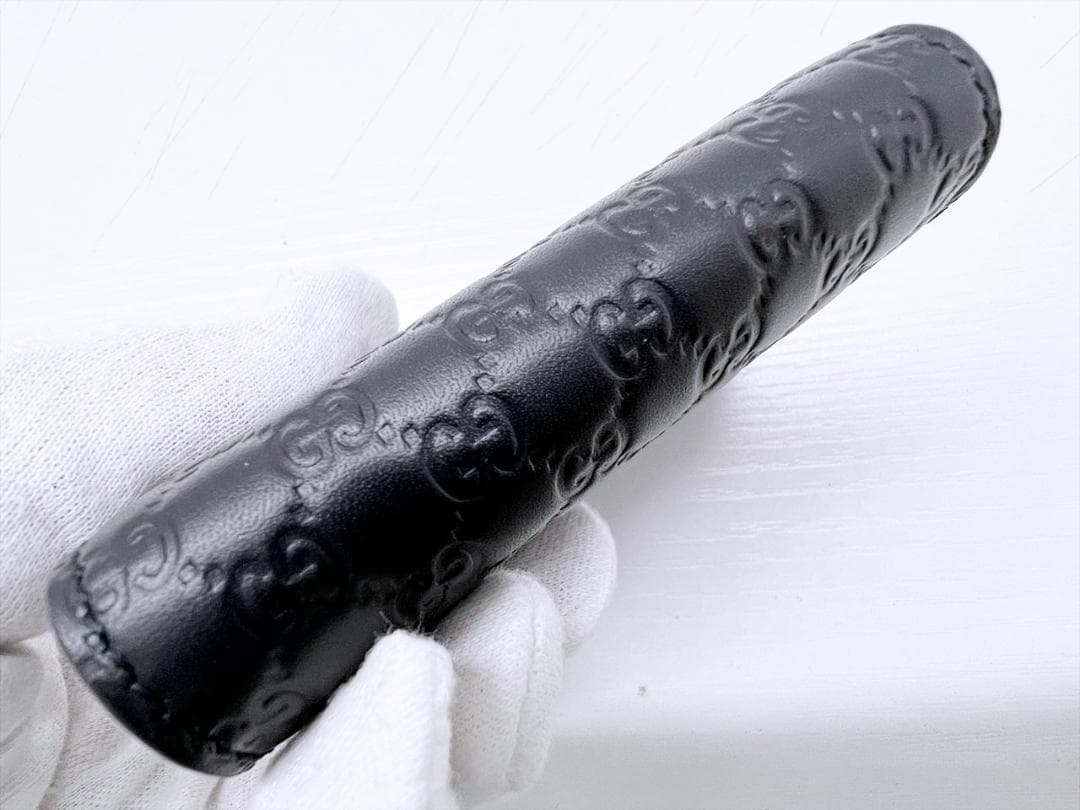 未使用保管　美品　GUCCI　グッチ　マイクロシマ　キーケース　黒　150402