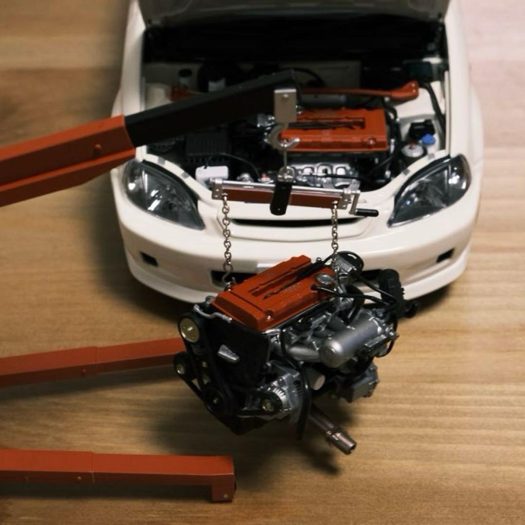 ミニカー Motorhelix 1/18 Honda civic type R (ek9)