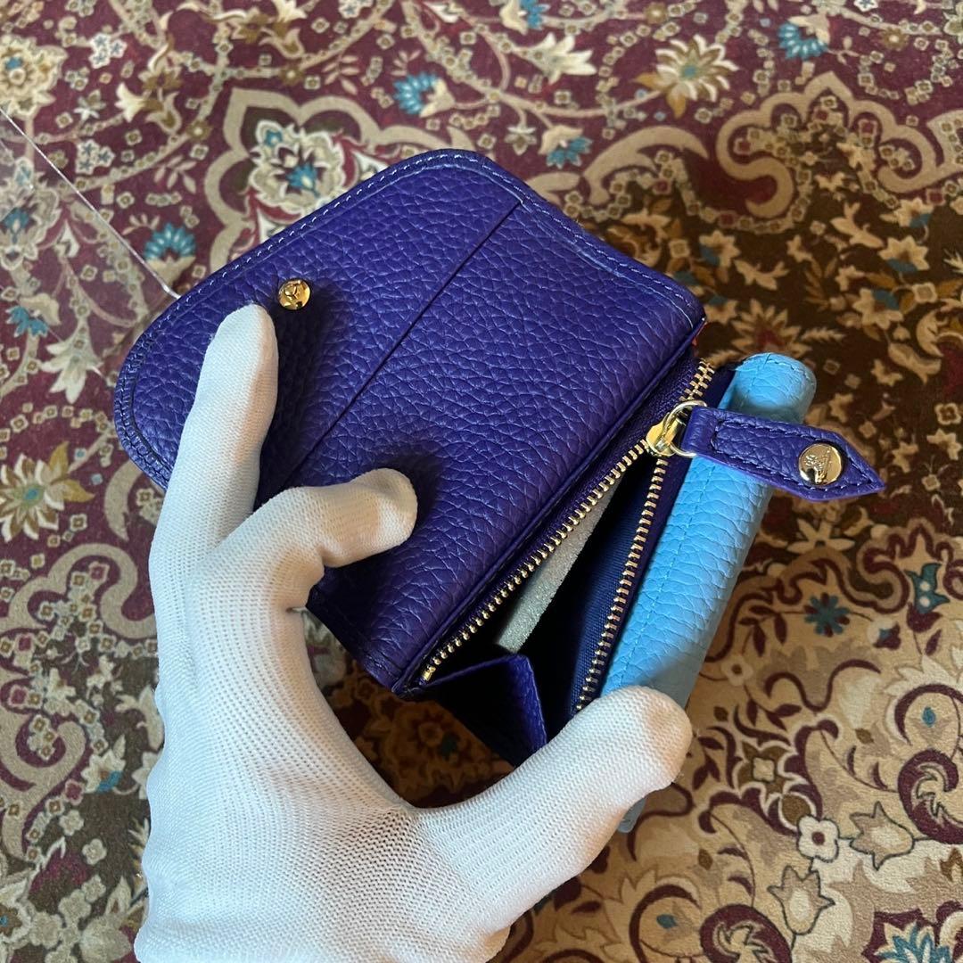 《美品》 Vivienne ダブルフラップ 二つ折り財布 マルチカラー