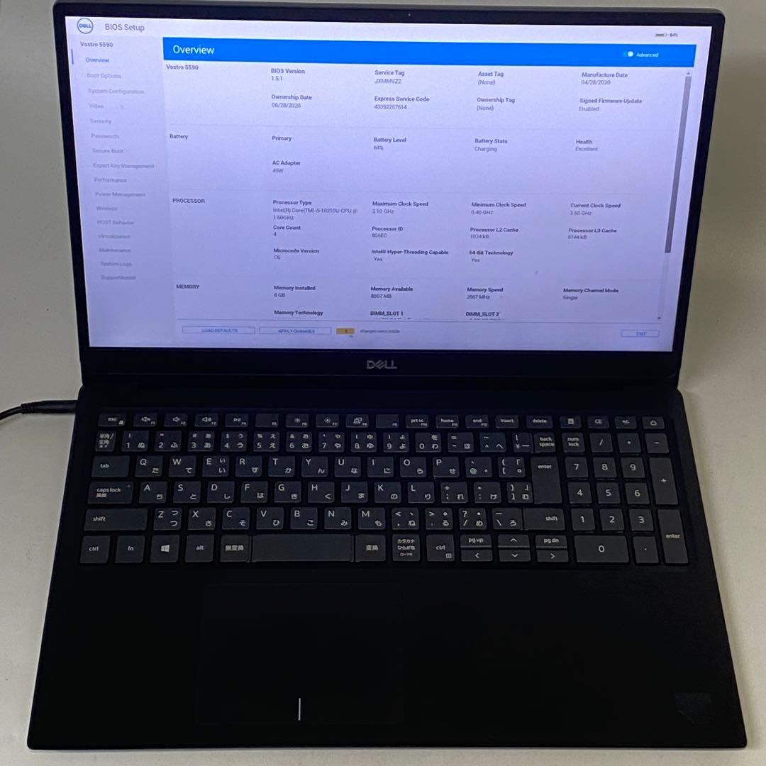 【ジャンク】DELL Latitude 5590 第10世代 i5 ケース無し