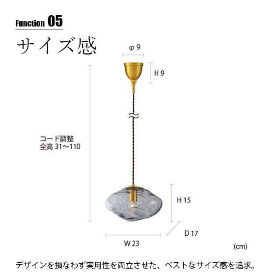 インターフォルム ネロン ペンダントライト グレー LT-4265 LED電球付