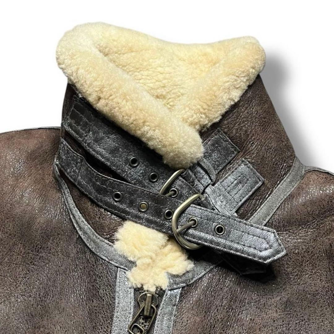 希少 US ARMY ムートン レザー ボア B-3 フライト アウター 肉厚