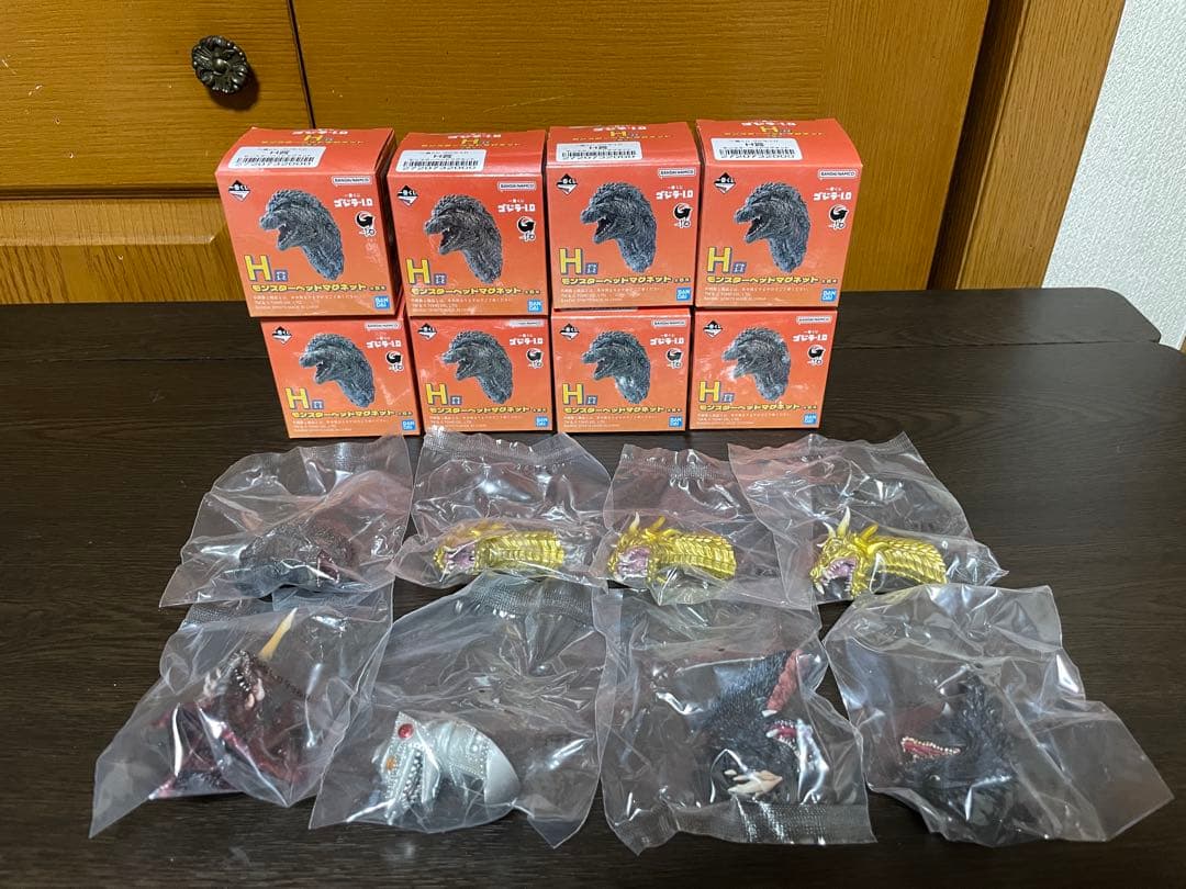 一番くじ ゴジラ モンスターヘッドマグネット 52種 67個セット