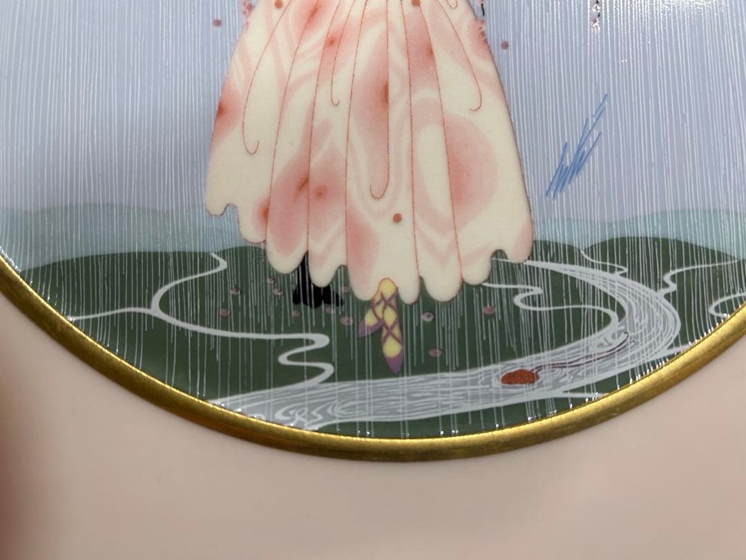 エルテ　『ブロッサム アンブレラ』 ファイン チャイナ　1990年　署名入り