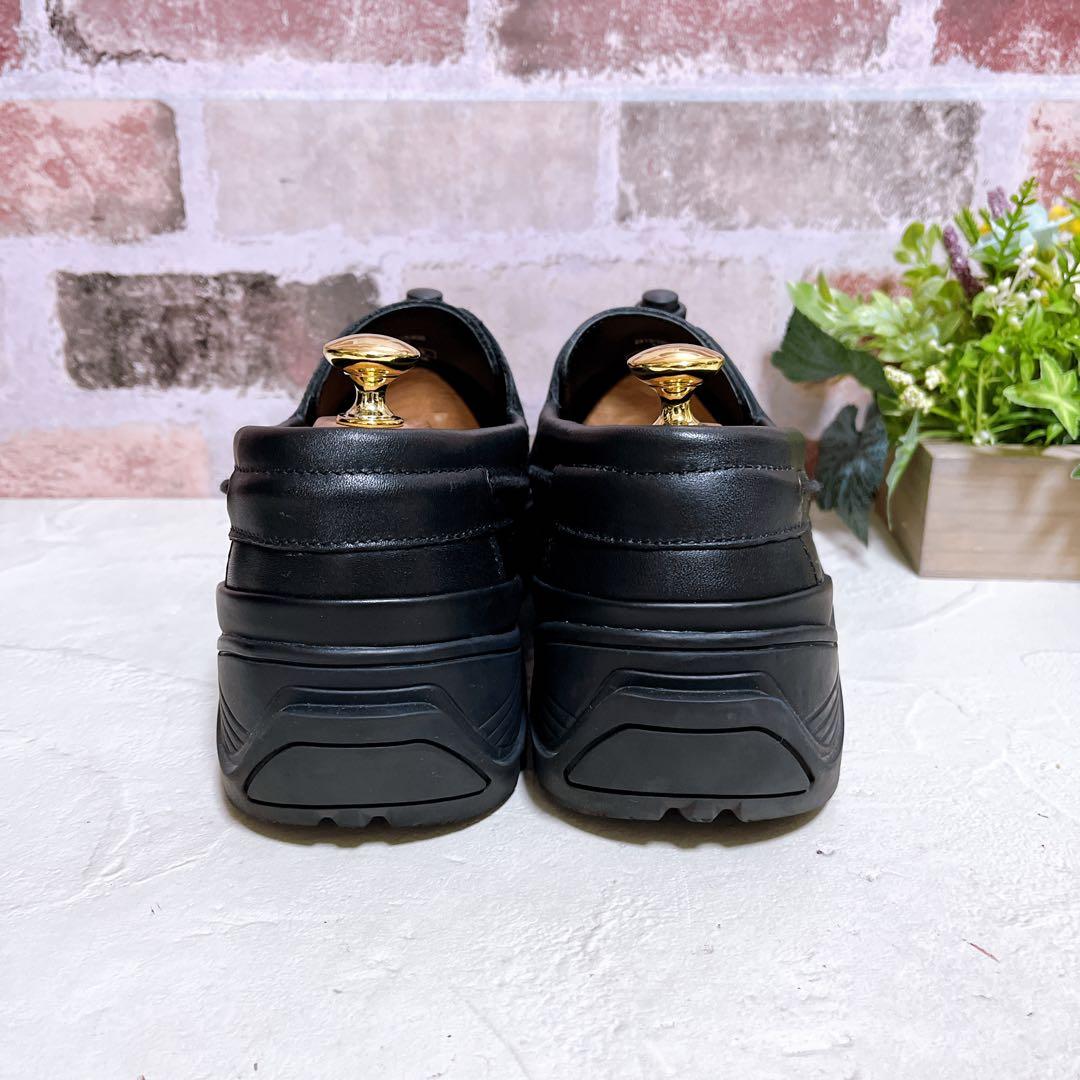 【ZARA×Vibram】デッキシューズ 黒 42 美品 ザラ ビブラム 厚底