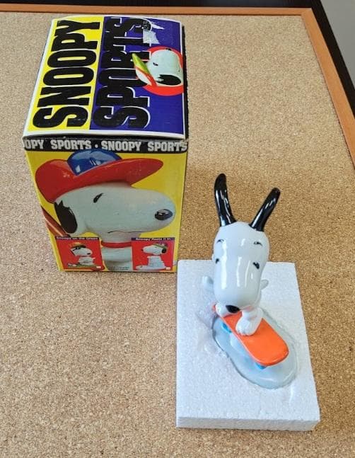 スヌーピー スケボー フイギュア ヴィンテージ 置物 FLAMBRO社製