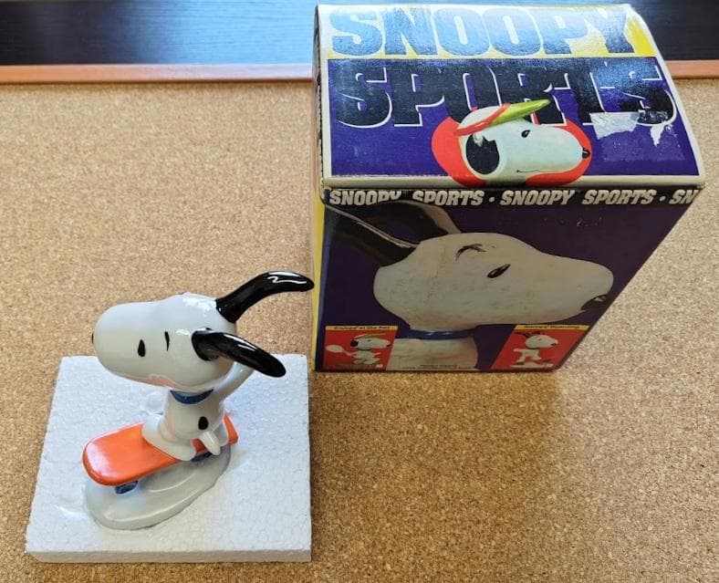 スヌーピー スケボー フイギュア ヴィンテージ 置物 FLAMBRO社製
