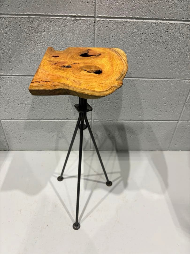 欅サイドテーブル　コーヒーテーブル　ナイトテーブル　観葉植物置き台