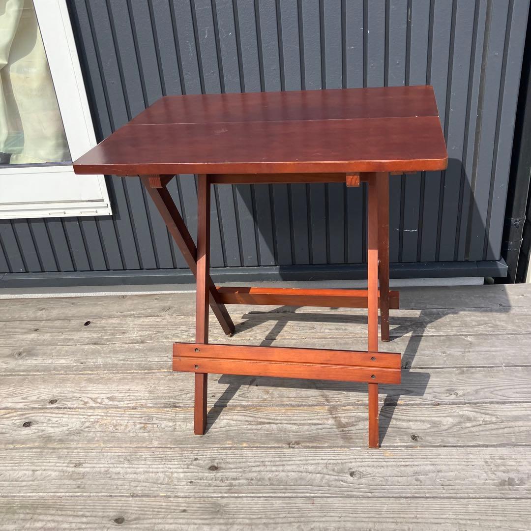 北欧レトロ ヴィンテージ 木製折りたたみテーブル フォールディングテーブル