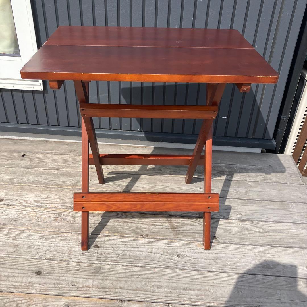 北欧レトロ ヴィンテージ 木製折りたたみテーブル フォールディングテーブル