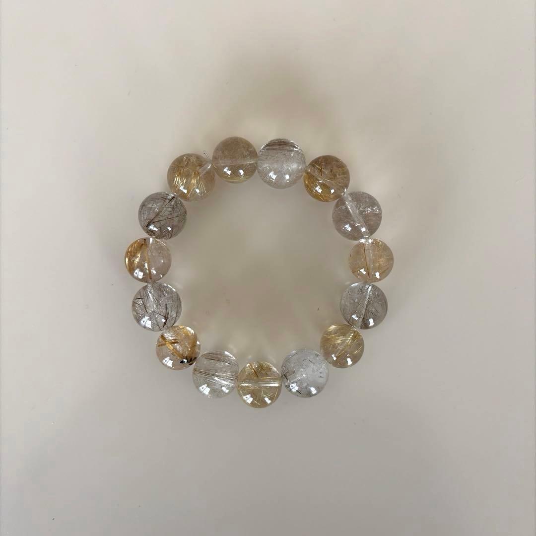 シルバールチル×ゴールドルチル 14mm~15mm 大玉