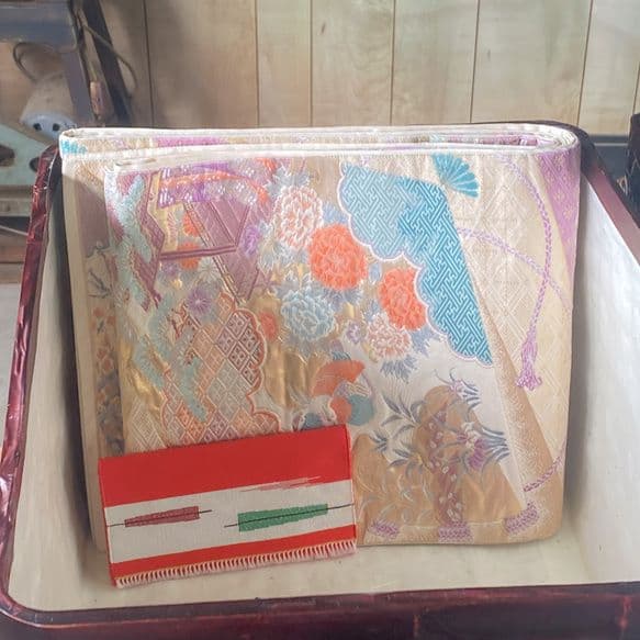 つづらの一閑張り　道具箱　茶溜め（深みのある赤茶色）