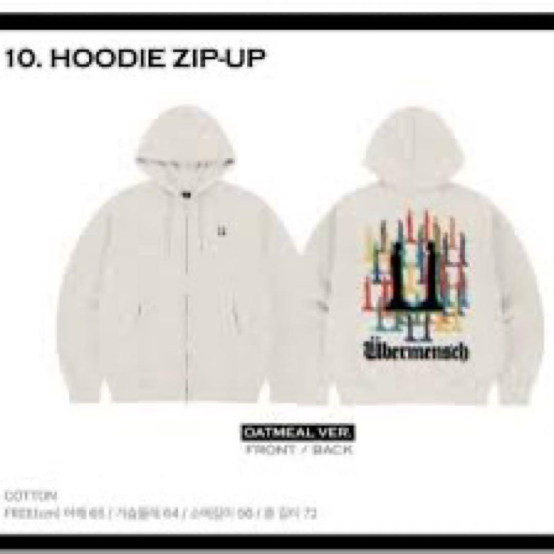 G-DRAGON ジヨン Übermensch フーディージップアップ パーカー