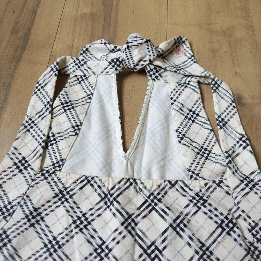 Burberry Blue Label　チェック柄 ホルターネックタンクトップ