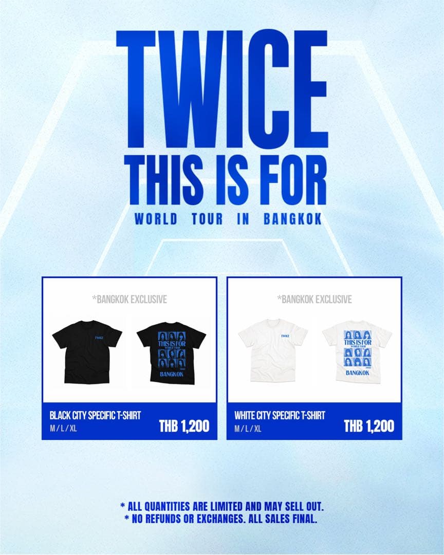 TWICE バンコク　オフィシャル Tシャツ　白