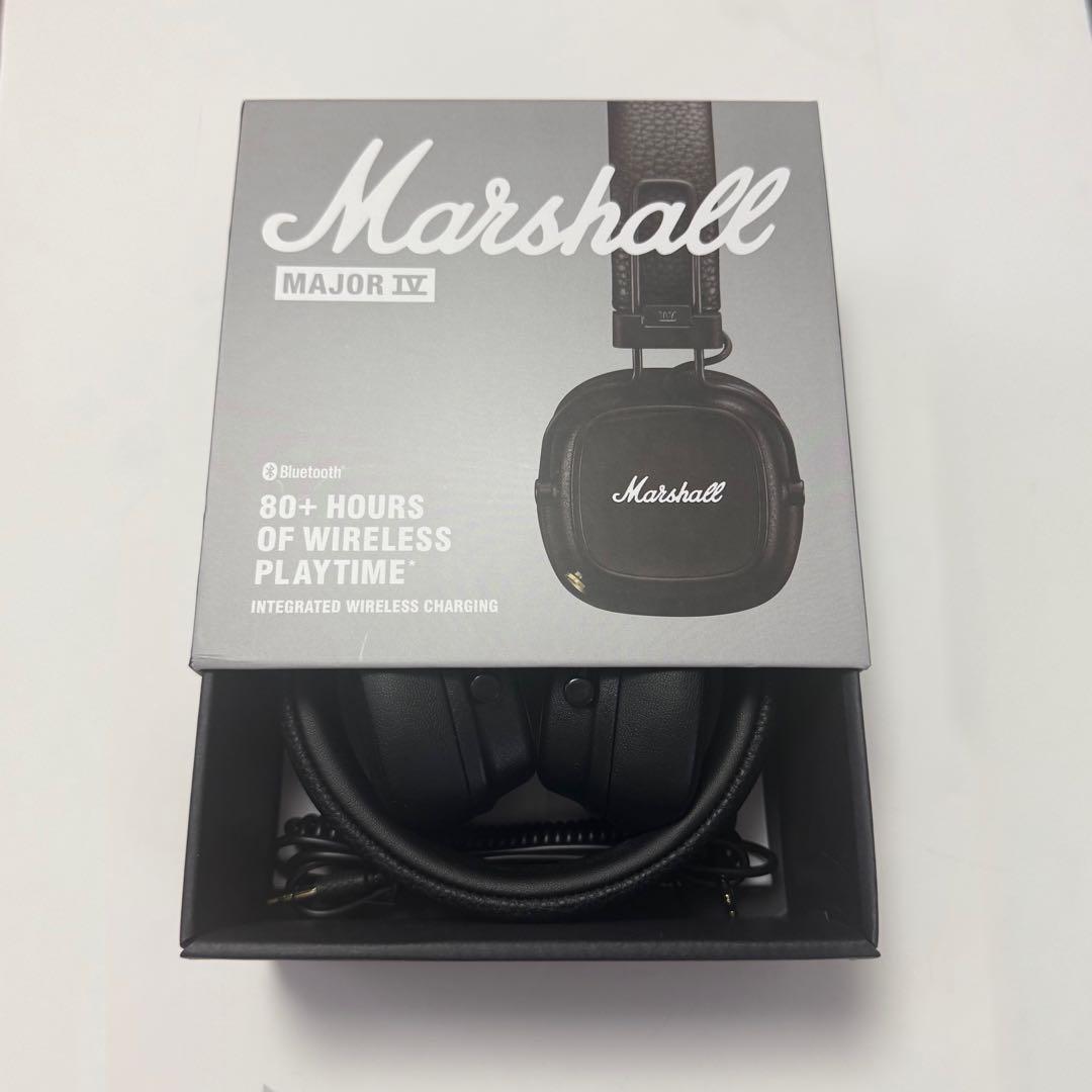 【値下げ】Marshall MAJOR IV ワイヤレスヘッドホン ブラック