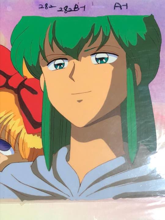 セル画 赤ずきんチャチャ セラヴィ先生とエリザベス風ドロシーちゃん 直筆背景付