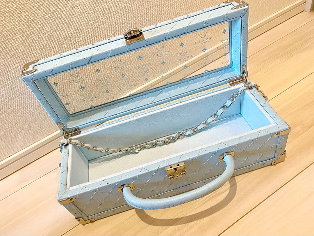 【エンジェル】鍵付き 空箱 ANGEL CHAMPAGNE ドゥミセック ブルー