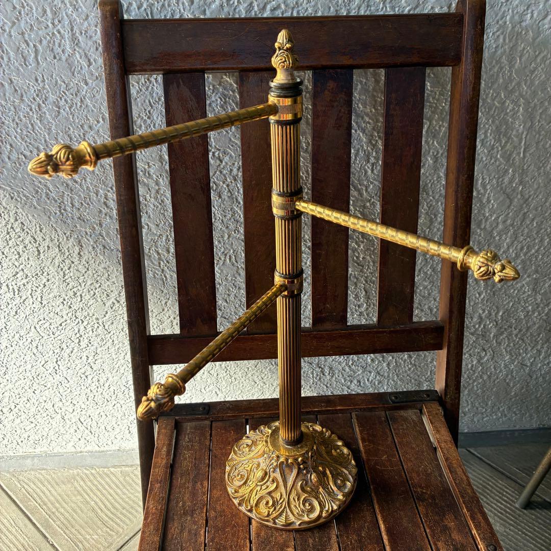 豪華！50s〜ゴールドカラー3段アクセサリー飾り棚アメリカアンティークUSA雑貨