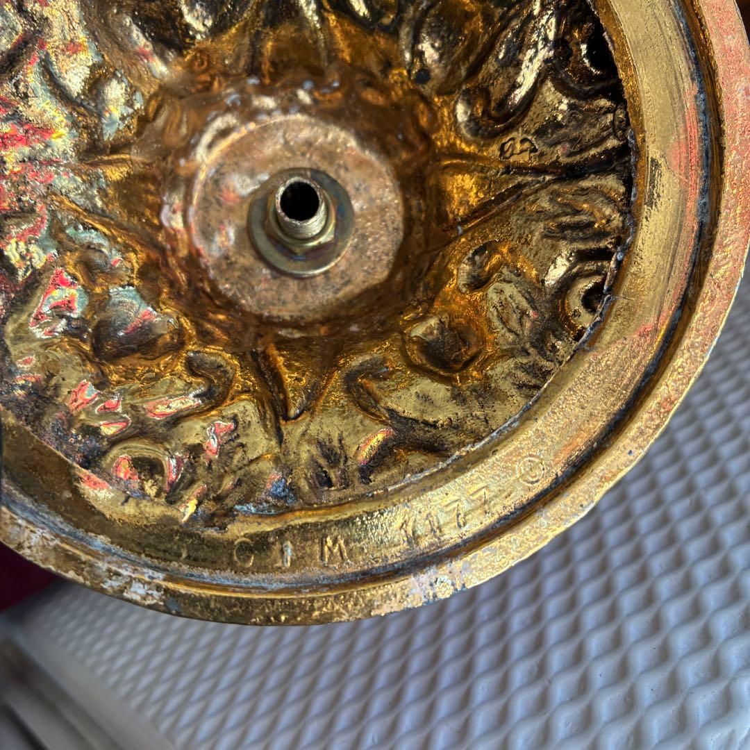 豪華！50s〜ゴールドカラー3段アクセサリー飾り棚アメリカアンティークUSA雑貨