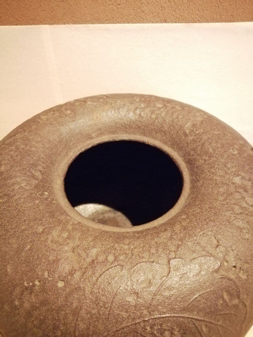 【茶事具】釜師浄栄　柏釜　茶釜　釜400