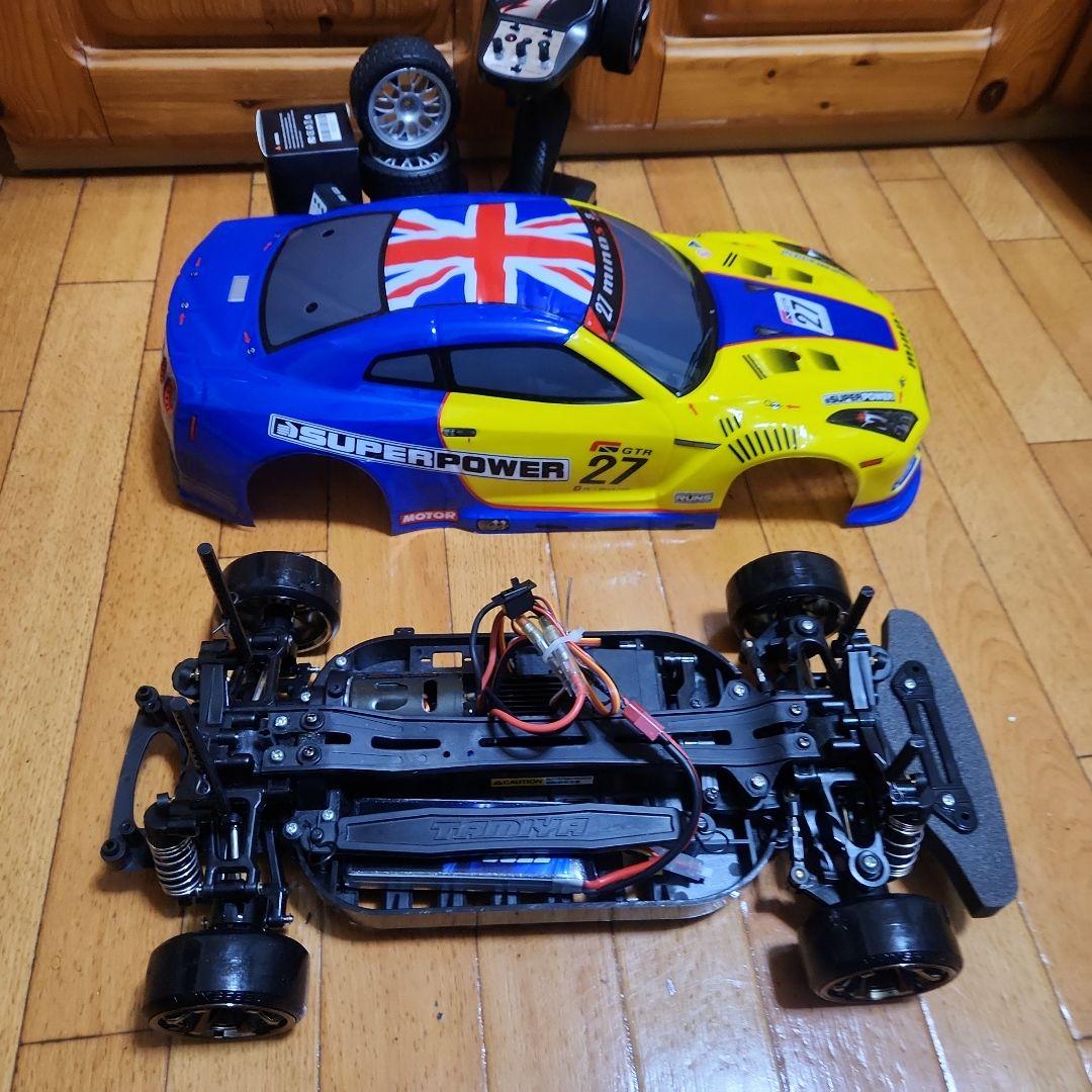 ■専用■　　タミヤ ドリフト ラジコン フルセット　TT01　黄色　35 ボディ