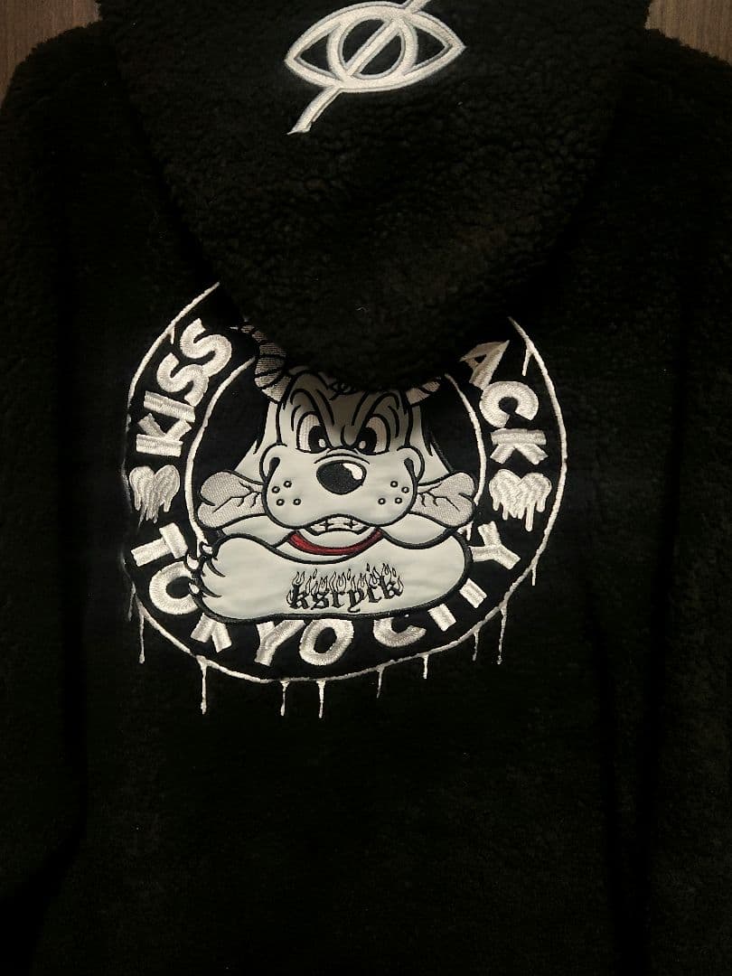 定価1万8000円 ガルフィー GALFY × KRY コラボ ボア パーカー