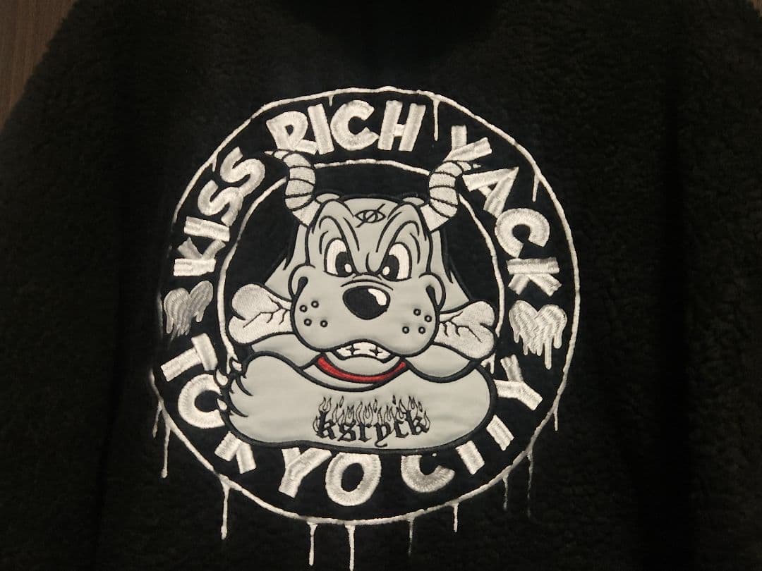 定価1万8000円 ガルフィー GALFY × KRY コラボ ボア パーカー