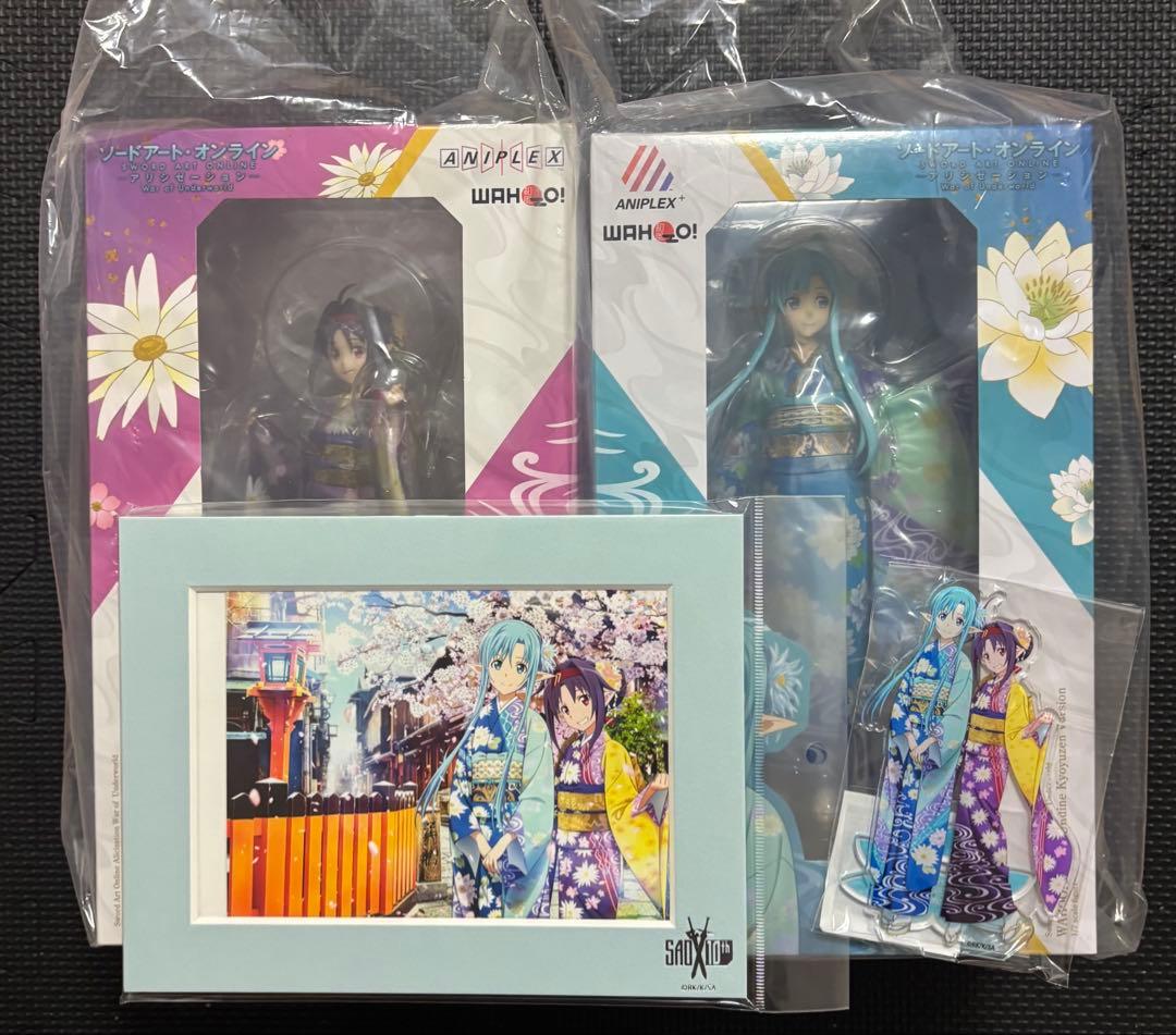 ソードアートオンライン　アリシゼーション　京友禅　アスナ　ユウキ　フィギュア