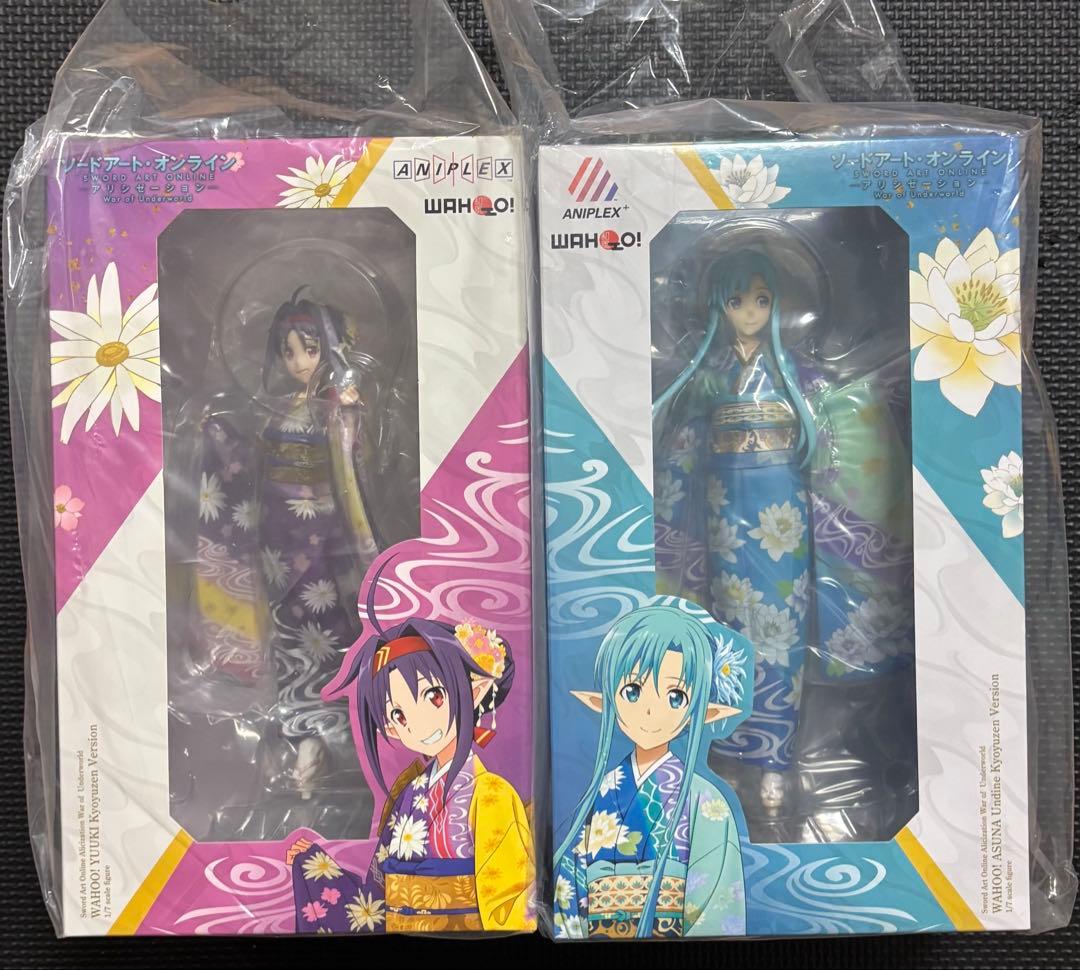 ソードアートオンライン　アリシゼーション　京友禅　アスナ　ユウキ　フィギュア