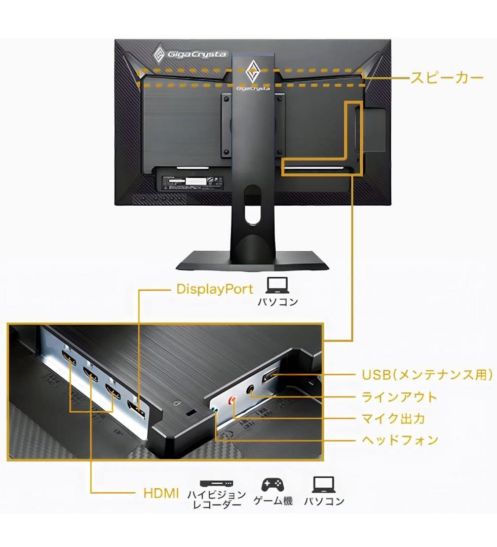 ゲーミングモニター （I-O DATA GigaCrysta 23.8インチ）