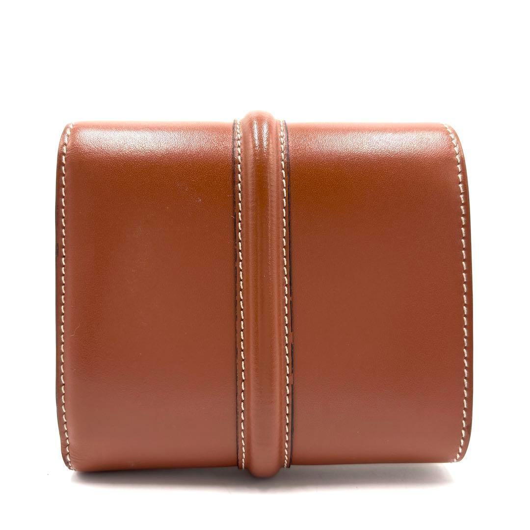 【現行品・極美品】セリーヌ スモール トリフォールドウォレット16 セーズ 茶