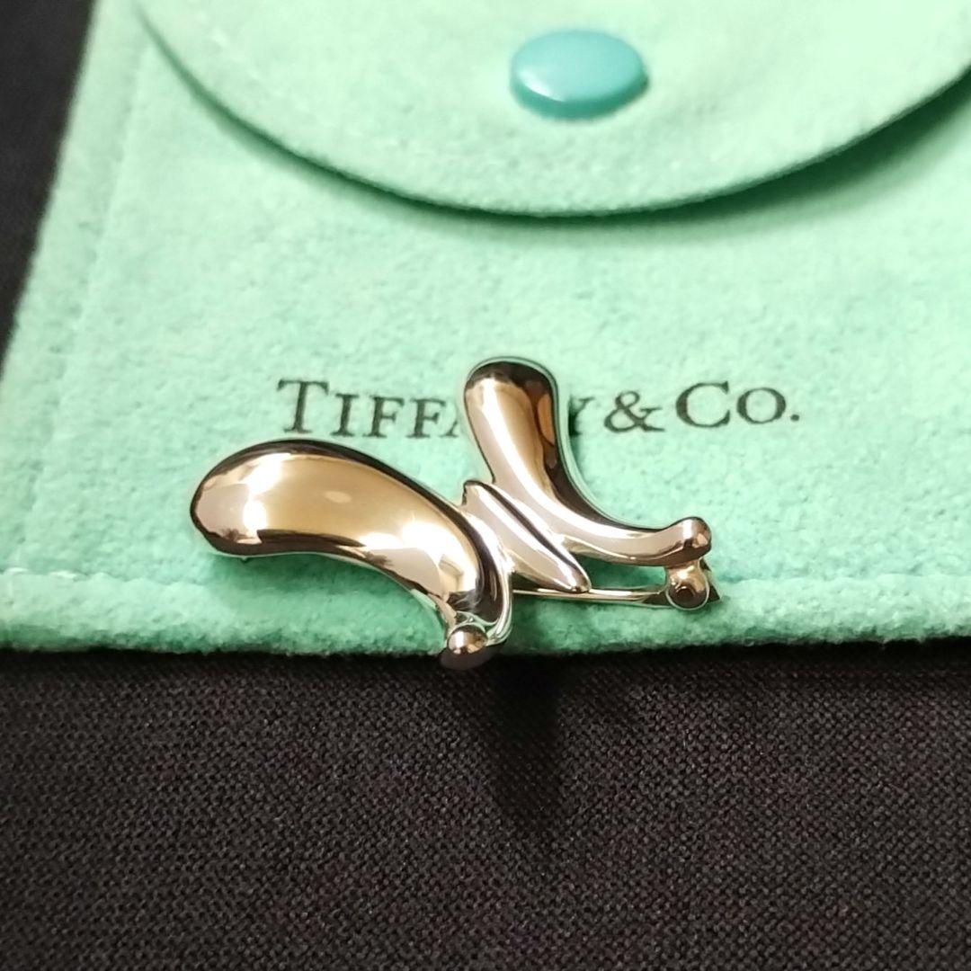 美品 TIFFANY ティファニー バタフライ ピンブローチ シルバー