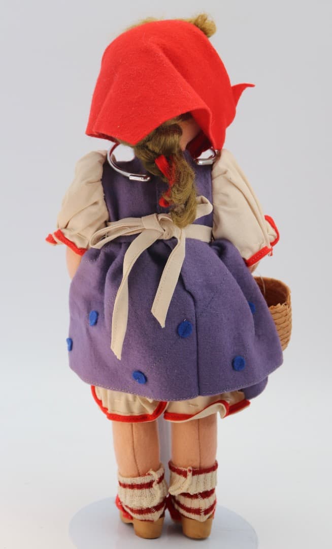 LENCI DOLL アンティークのレンチ・ドール 赤い頭巾の人形 31cm