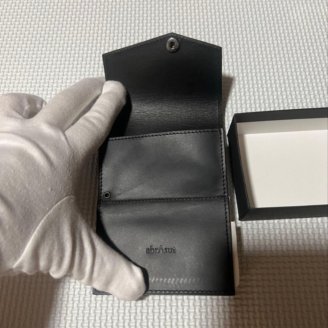abrAsus 小さい財布 ブッテーロレザーエディション ブラック