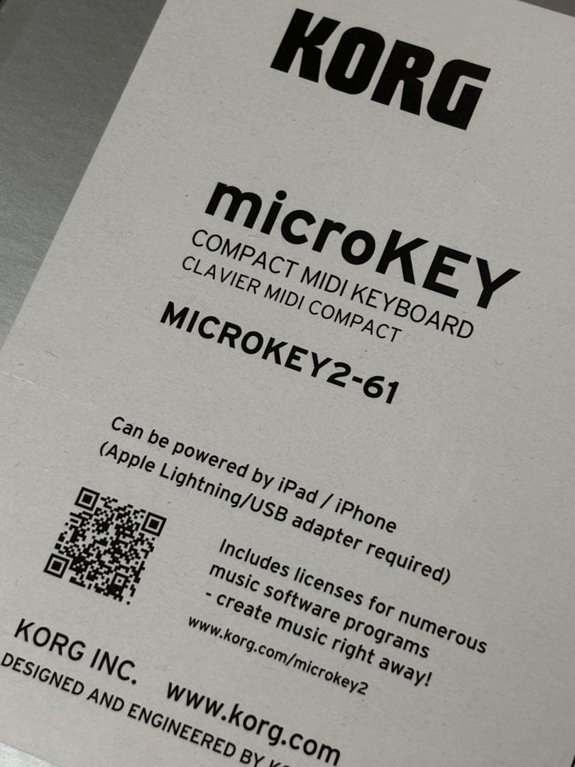 KORG microKEY2-61 コンパクトMIDIキーボード