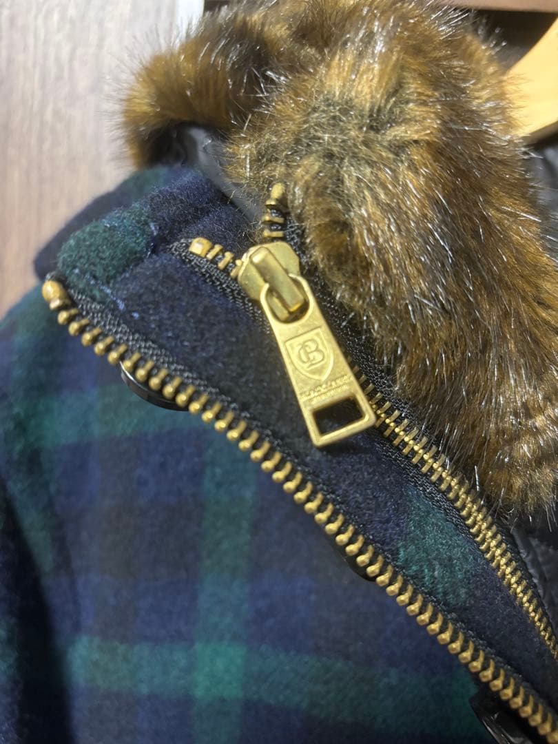 BURBERRY BLACK LABELネイビーグリーンチェック