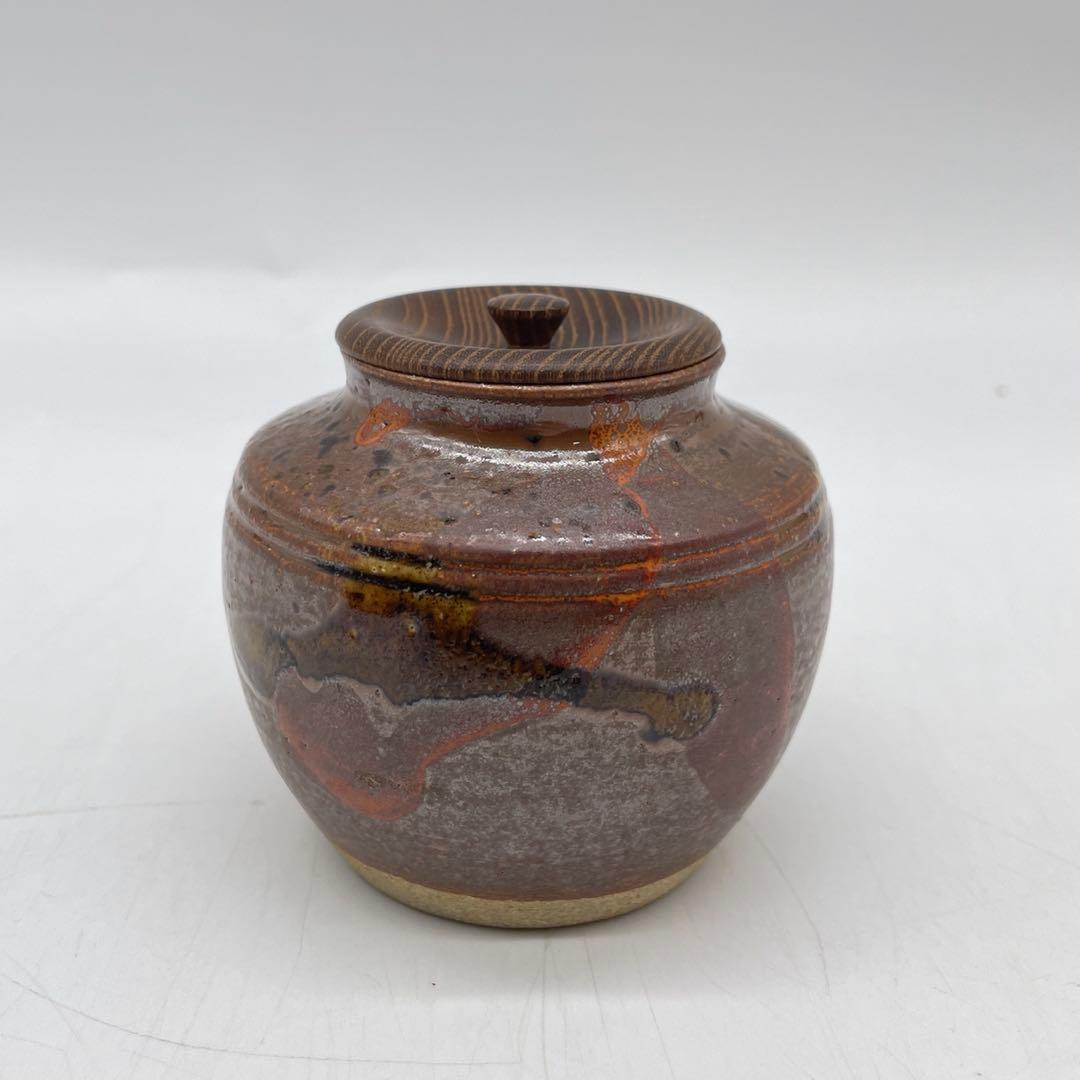 中井窯　茶入　西陣織仕服