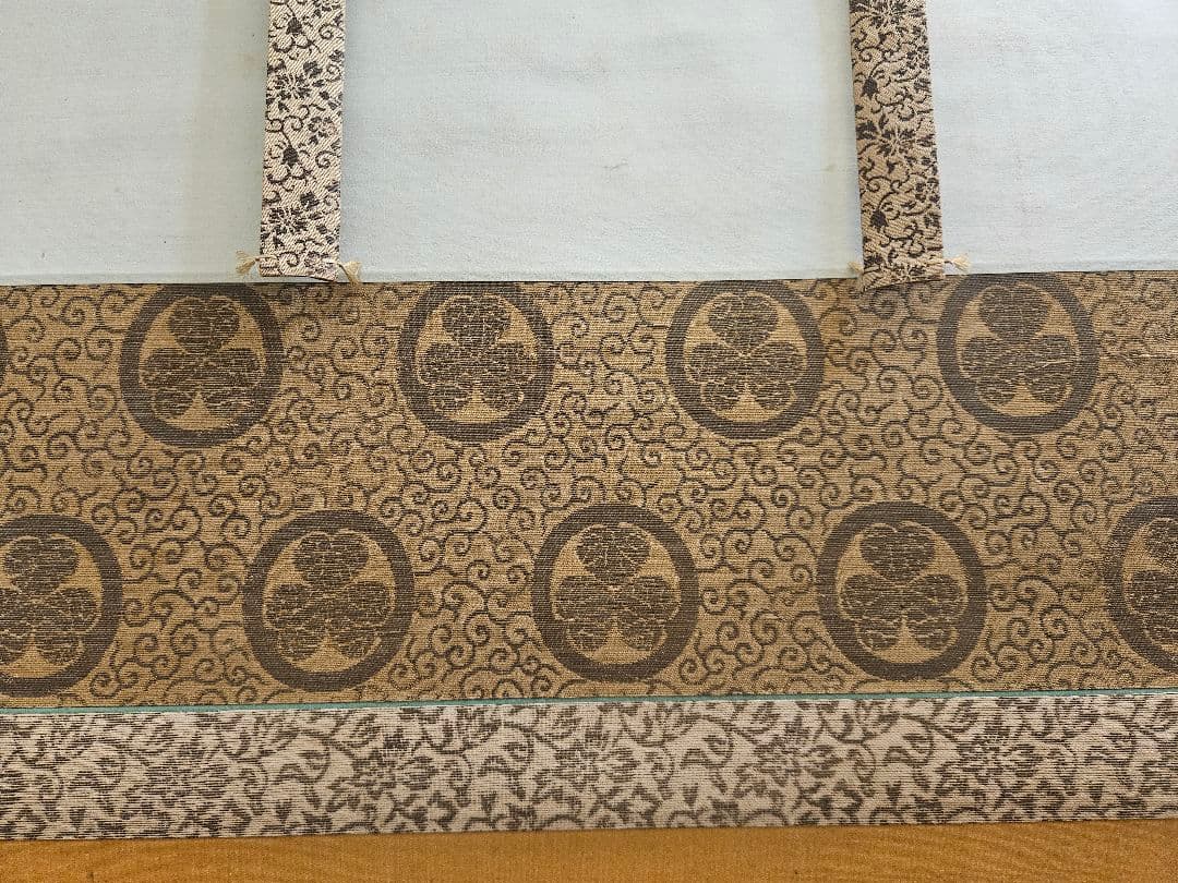 鈴木其一 　花鳥画　葵紋表装　琳派　酒井抱一弟子