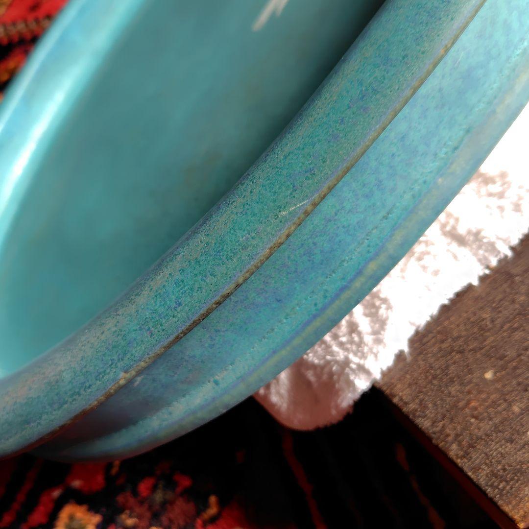 水盤　大型水盤　横幅６３㌢　楕円　華道具　華展用　嵯峨御流　池坊　小原流