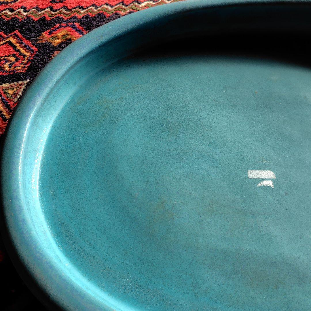 水盤　大型水盤　横幅６３㌢　楕円　華道具　華展用　嵯峨御流　池坊　小原流