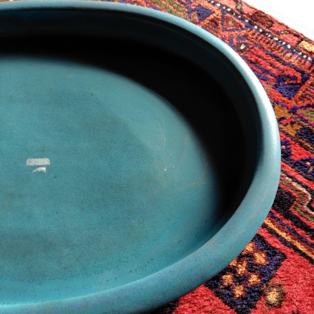 水盤　大型水盤　横幅６３㌢　楕円　華道具　華展用　嵯峨御流　池坊　小原流