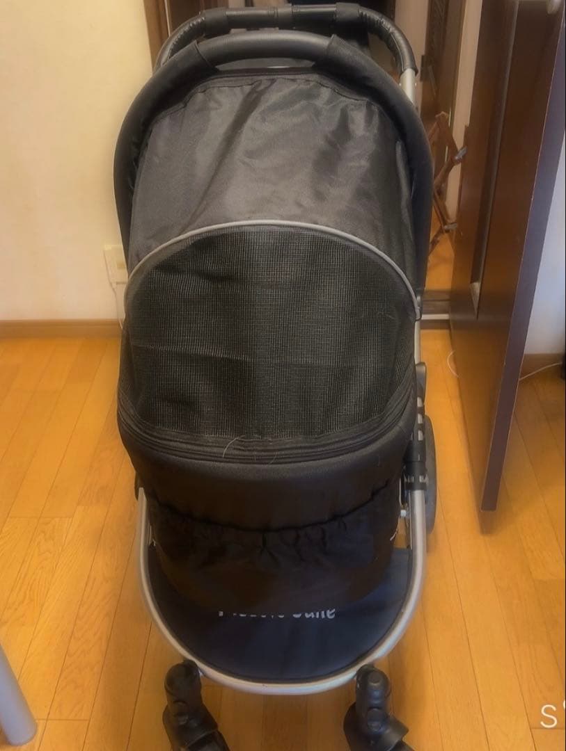 ピッコロカーネ タント2 ブラック ペットカート 美品 多頭用 折りたたみ