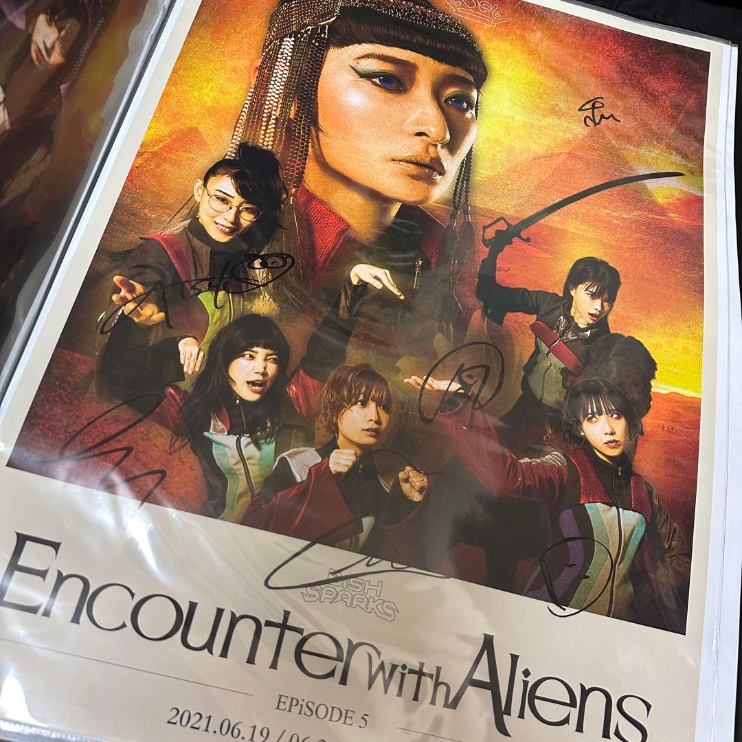 BiSH SPARKS B2ポスター 直筆サイン入り7枚セット FC限定