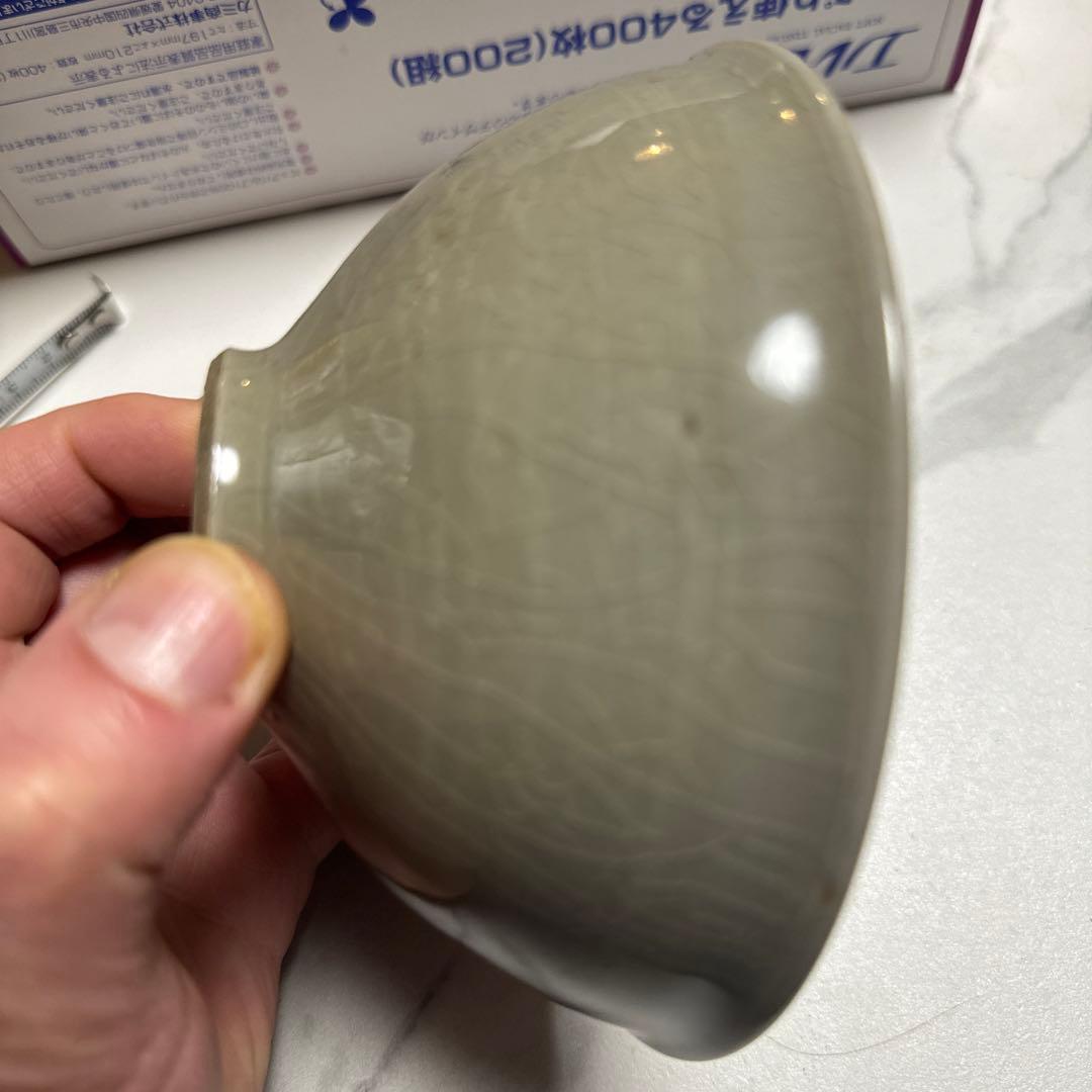 青磁茶碗 中国耀州？朝鮮美術　高麗青磁