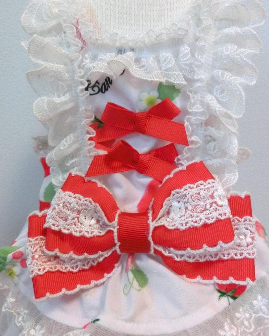 【稀少 美品】きゃんナナ いちごキャミワンピ Ｓ+Ｍサイズ