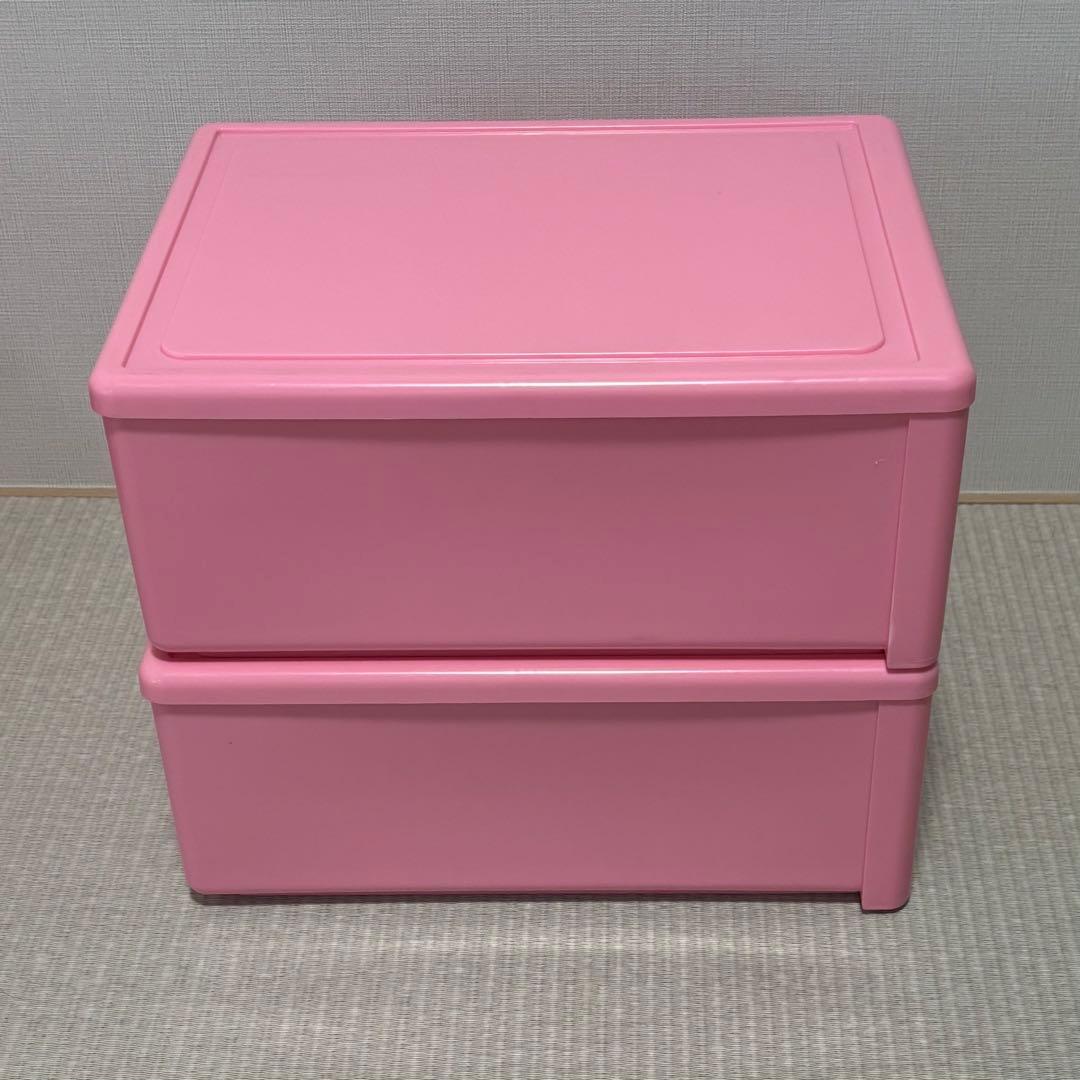 カオハナキティ　ハローキティ レトロ　収納ケース　チェストビンテージ　2セット