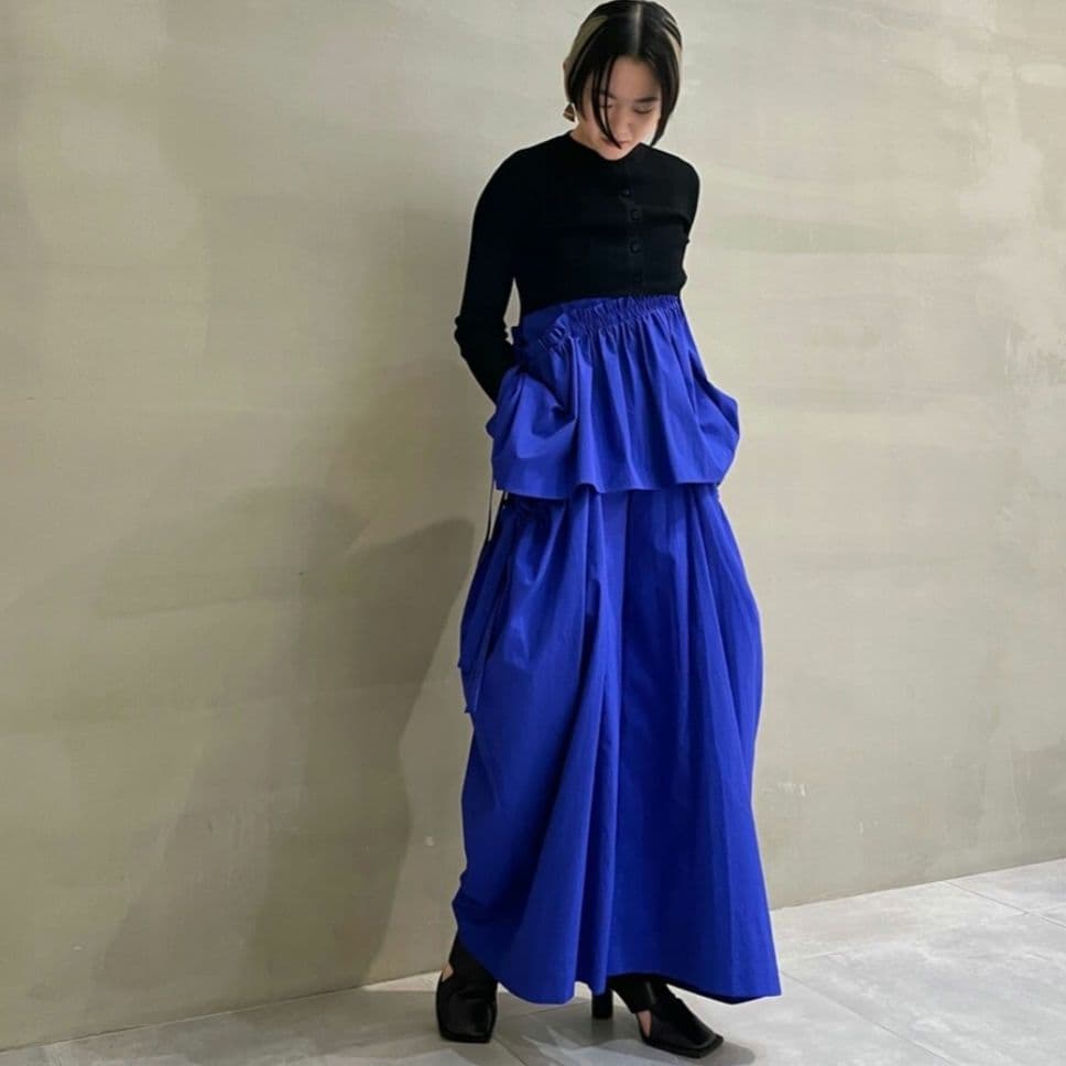 UN3D.　サイドギャザーボリュームパンツ　23年SS　定価3.9万