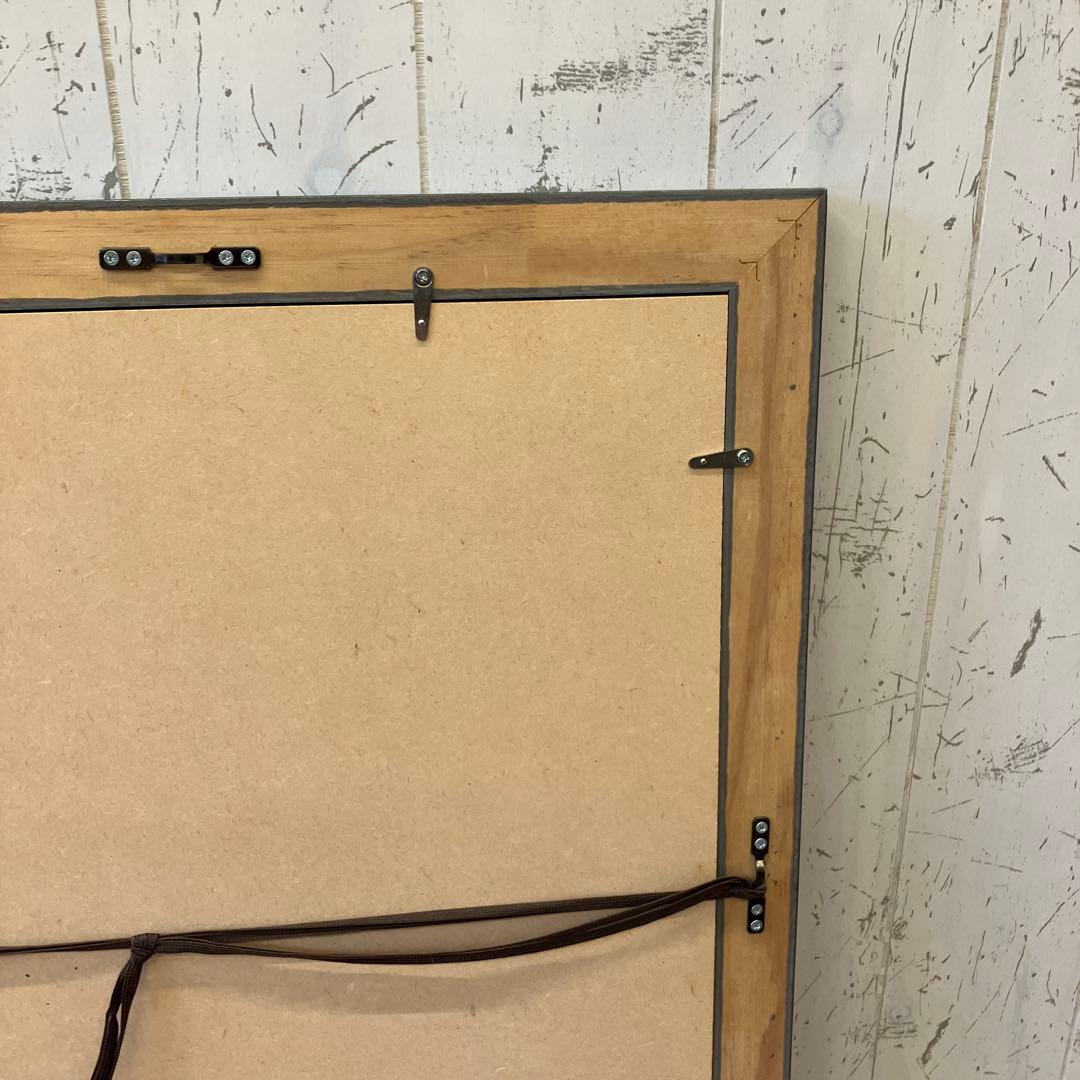 ブルーベリー リボン 花瓶 ガラス 複製画 琉球ガラス 植物 花イラスト 緑